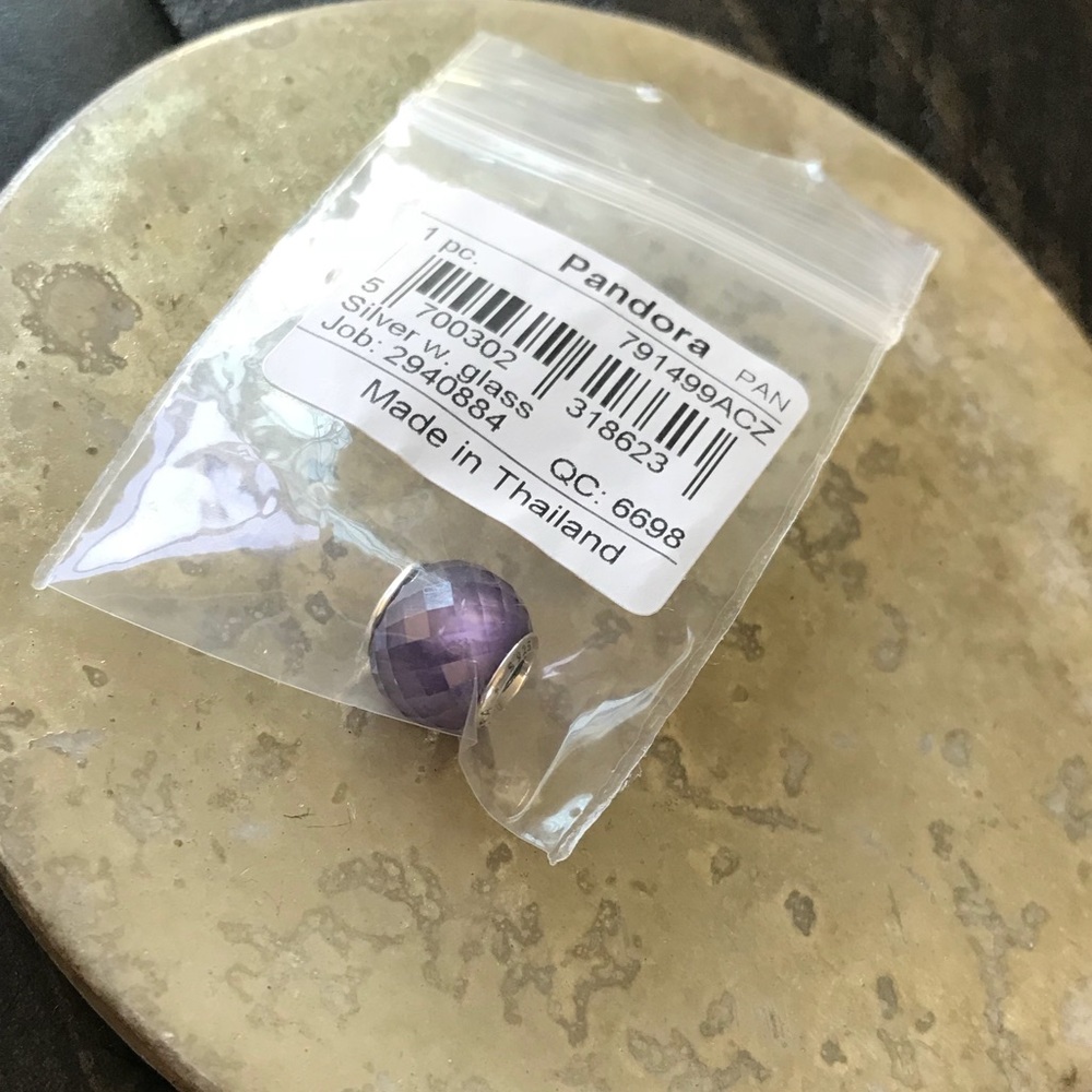Pandora Purple Petite Facets - 100% Authentic - Picture 2 of 4